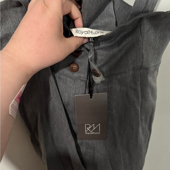 Royal Monk - Gray Jumpsuit Overalls - Picture 6 of 11